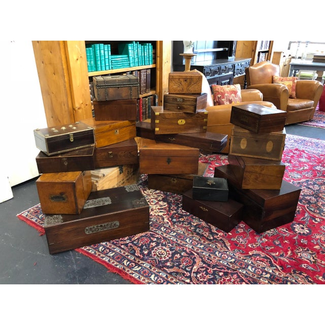 Antique Carved Maple Sewing Box For Sale - Image 10 of 11