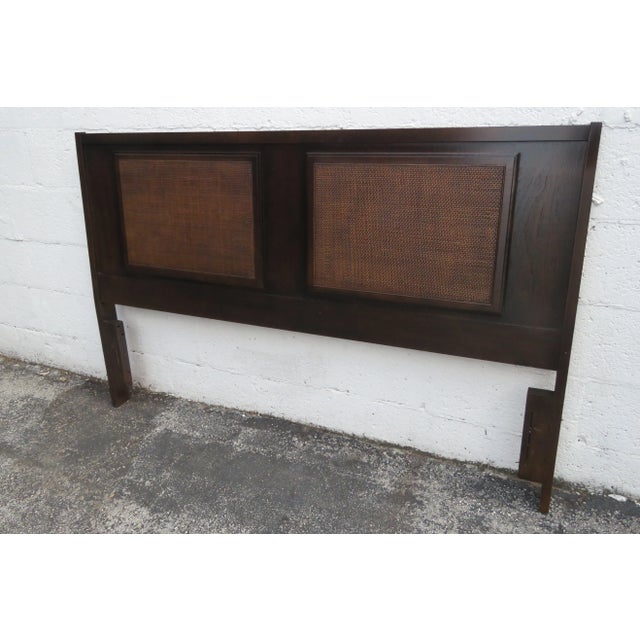 Mid-Century Modern Mid Century Modern Full Queen Size Headboard For Sale - Image 3 of 11