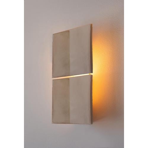 Not Yet Made - Made To Order Tiles Line Cream Ceramic Decorative Wall Lamp by Violaine d'Harcourt For Sale - Image 5 of 8