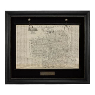 1915 "San Francisco City and County" Hanging Map by W. Bashford Smith For Sale