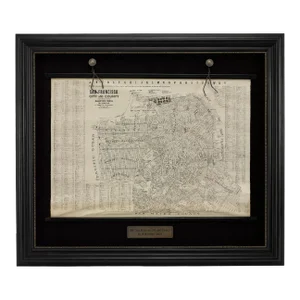 1915 "San Francisco City and County" Hanging Map by W. Bashford Smith