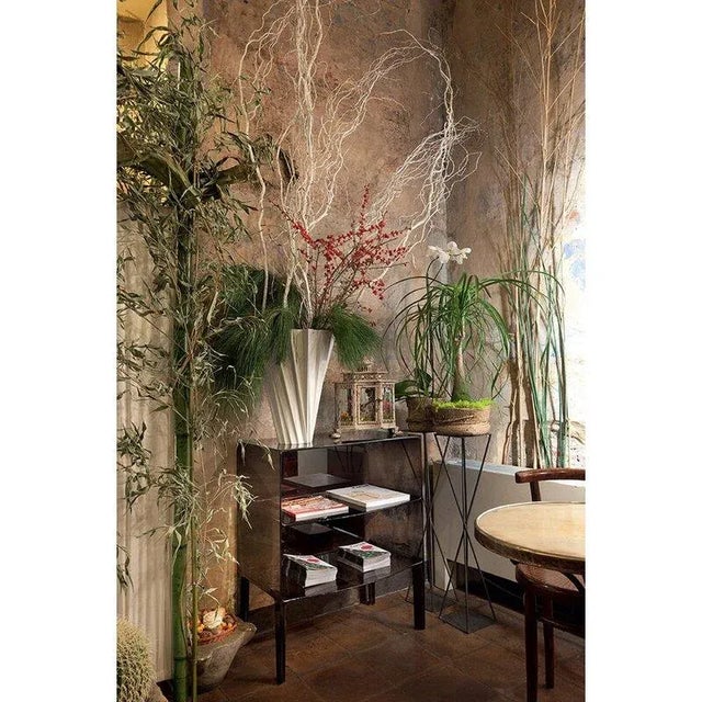 Transparent Black Acrylic Storage Cabinet For Sale - Image 4 of 5