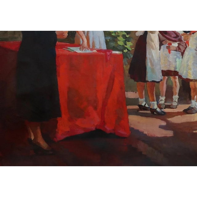 Soviet Children Oil Painting, Socialist Realism, Ukrainian Art, 1970s 94-135 For Sale - Image 4 of 6
