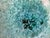 1990s Edgecomb Potters Crystalline Starburst Glaze Beachy Aqua Blue Green Bowl Dish Handmade Pottery For Sale - Image 5 of 9