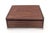 Offered is a mid 20th Century, circa. 1960s, Danish Modern style cigarette box made of Walnut wood and brushed aluminum....