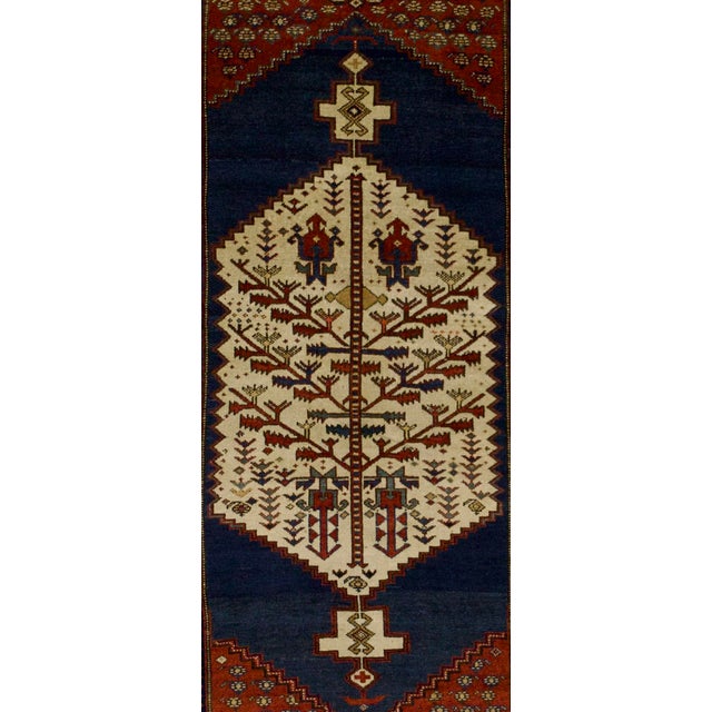 Abstract Antique Nw Persian Rug 4’1" X 7’8” For Sale - Image 3 of 5