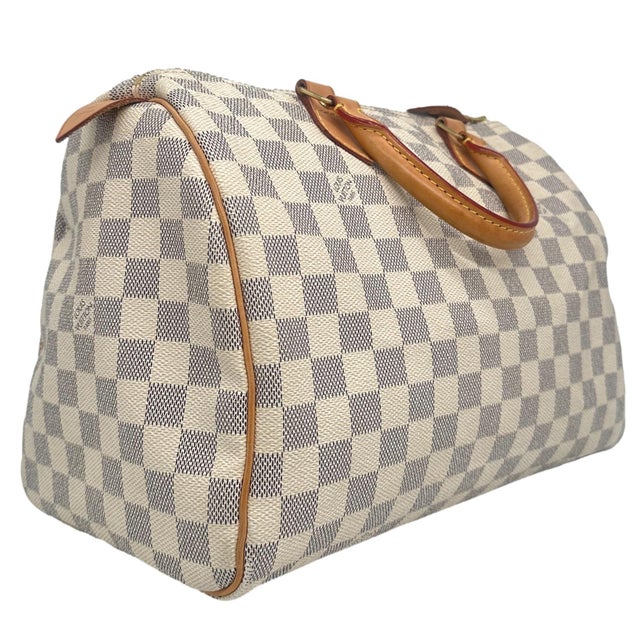 Louis Vuitton Damier Azur Speedy 30 Top Handle Bag, France 2010. For Sale - Image 6 of 13