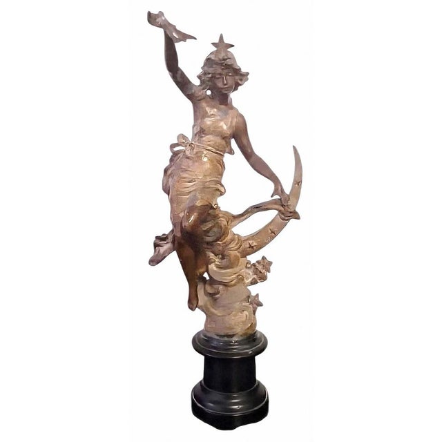 Metal Unknown, La Nuit, 1800s, Bronze For Sale - Image 7 of 7