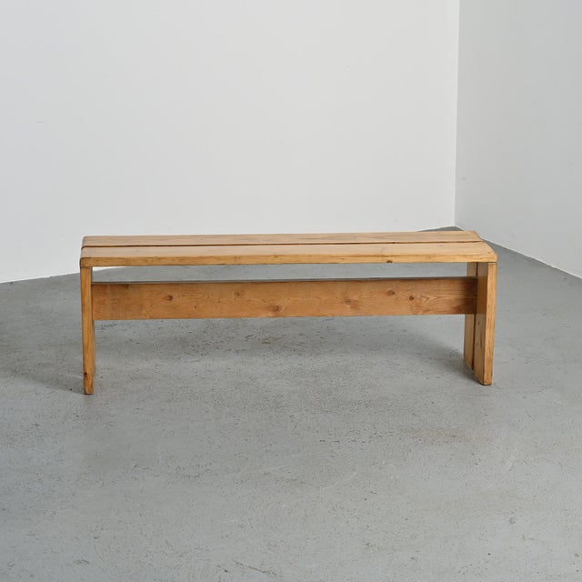 Pine Bench from Les Arcs, France, 1973 For Sale - Image 6 of 12