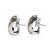 Early 21st Century David Yurman 14k Yellow Gold & 925 Silver Classics Cigar Huggie Clip-on Earrings, A Pair For Sale - Image 5 of 8
