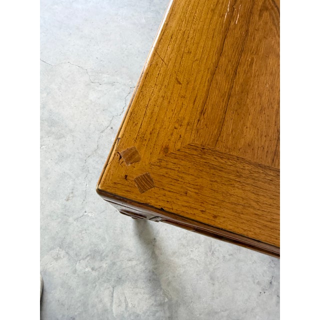 Vintage Baker Furniture French Louis XV Style Walnut Writing Desk For Sale - Image 10 of 12