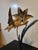Bronze 1970s Bronze Metal Hummingbird Flower Sculpture For Sale - Image 8 of 17