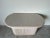Vintage Organic Beige Rattan Oval Console Table or Dining Table Base For Sale - Image 10 of 13