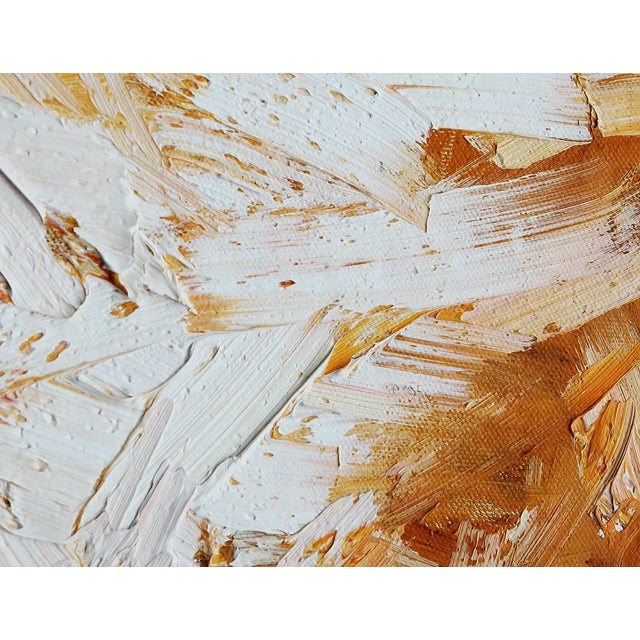 Abstract Mid-20th Century Large Black, Red, Orange, and White Abstract Expressionist Painting For Sale - Image 3 of 10