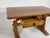 Vintage Oak Writing Desk with Trestle Base, 1940s For Sale - Image 4 of 16