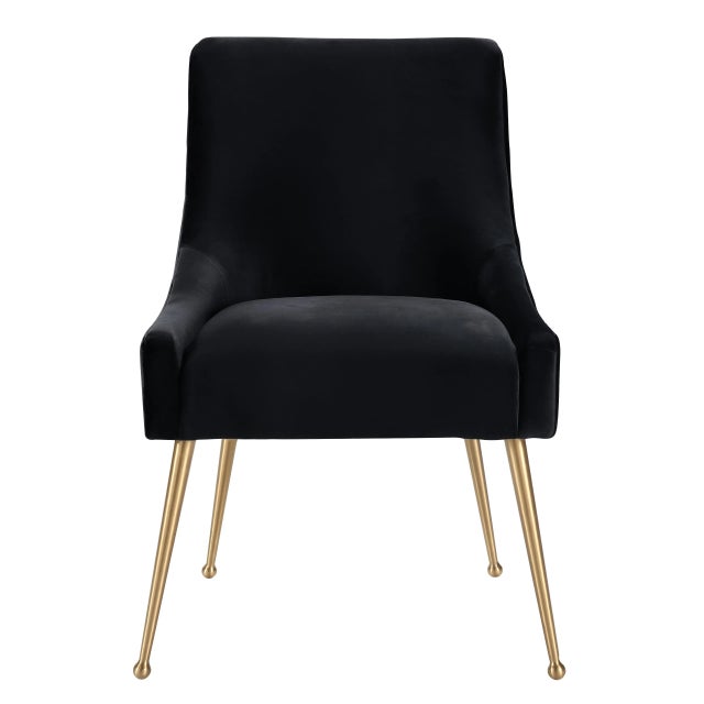 Sit pretty in this sumptuous yet durable velvet chair. The Beatrix dazzles as a dining chair or as an accent piece....