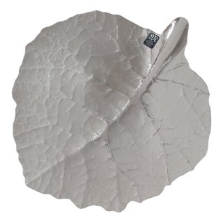 Leave Glass Bowl by Mats Jonasson for Maler AS, 1970s For Sale