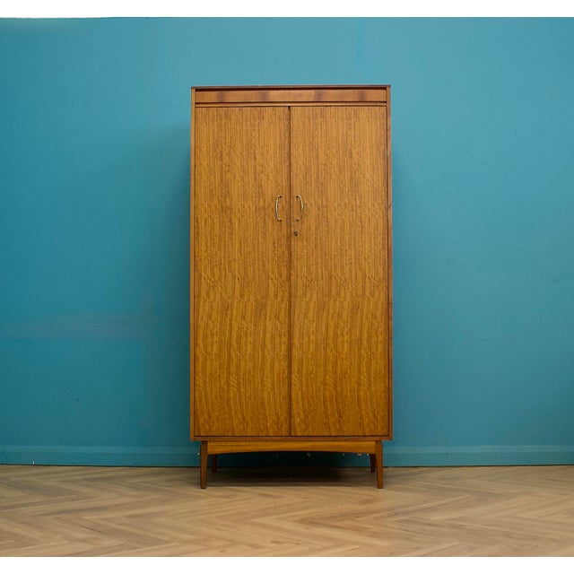 Mid-Century Teak Wardrobe from Golden Key, 1960s For Sale - Image 11 of 11