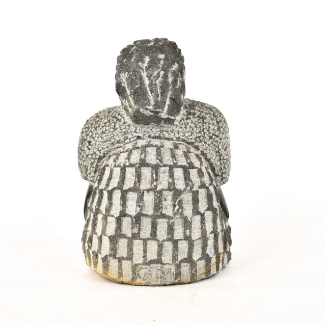 African Early 20th Century Shona Stone Woman Sculpture In The Style of Colleen For Sale - Image 3 of 7