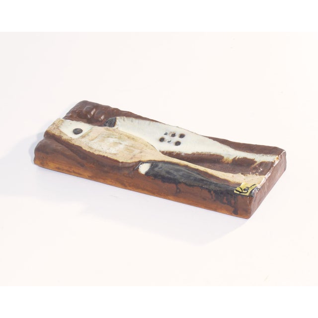 Mid-Century Modern Helmut Friedrich Schäffenacker German Ceramic Wall Plaque For Sale - Image 3 of 8