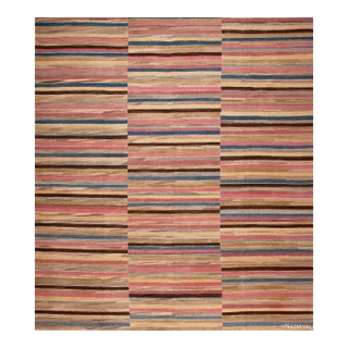 Nazmiyal Collection Large Modern Kilim Flatweave Rug For Sale