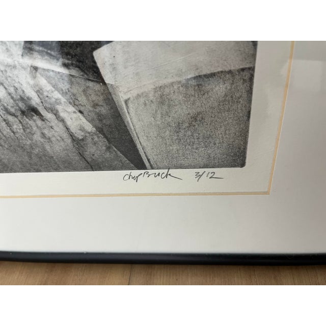 Abstract 1980s Vintage Limited Edition Abstract Lithograph Signed For Sale - Image 3 of 4