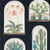 Sanderson Terrariums Wallpaper in Ink/Multi - a Sample For Sale
