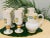 A great vintage handcrafted in “España” set of wine cups with matching pitcher. Lemons designed with green leaves. Perfect...