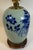 Late 19th Century Blue and White French Porcelain Table Lamp With White Shade For Sale - Image 12 of 14