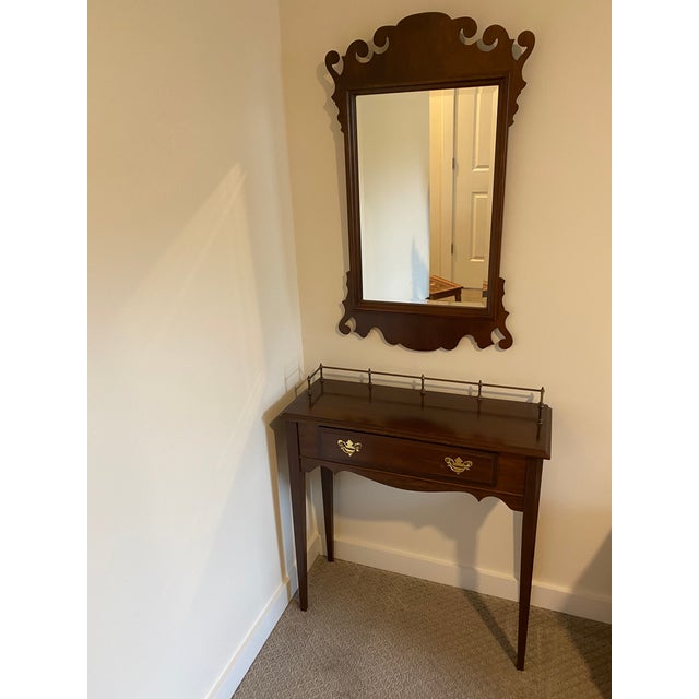 Hitchcock Furniture Company Cherry Sideboard With Brass Gallery and