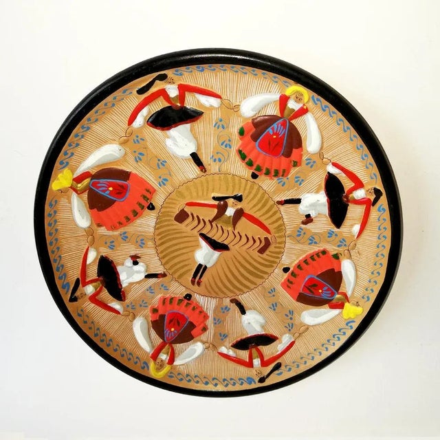 1950s Vintage Plate by Lorenzo Loi For Sale - Image 5 of 6
