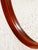 Brown Round Mirror in Teak by Uno & Östen Kristiansson for Luxus, 1960s For Sale - Image 8 of 9