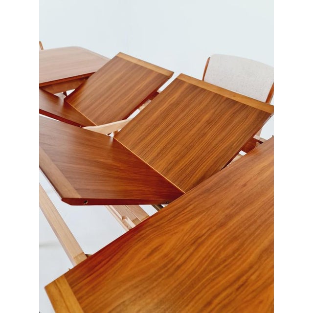 German Teak and Walnut Dining Table from Lübke, 1960s For Sale - Image 4 of 18
