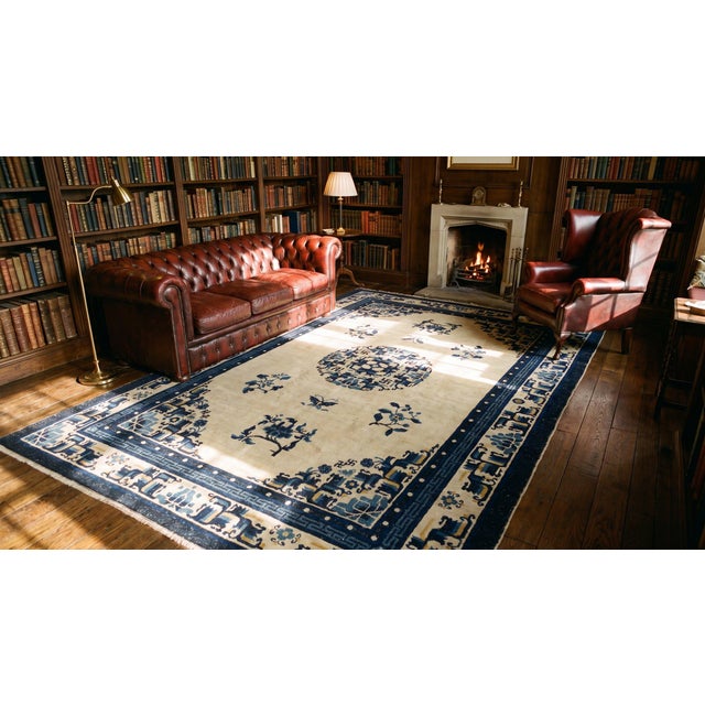 Early 20th Century Chinese (Inner Mongolian) Peking Carpet For Sale - Image 11 of 12