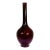 Antique Chinese Porcelain Mallet Form Vase in Aubergine or Eggplant For Sale