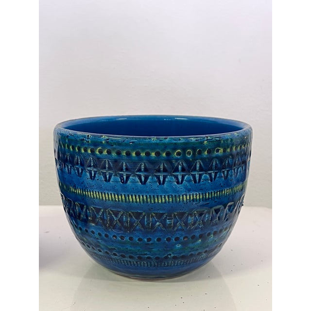 1960s Blue Ceramic Vase from Bitossi, 1970s For Sale - Image 5 of 5