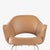 Saarinen Executive Arm Dining Chairs in Camel Leather & Brass Legs, Set of 6 For Sale - Image 9 of 12