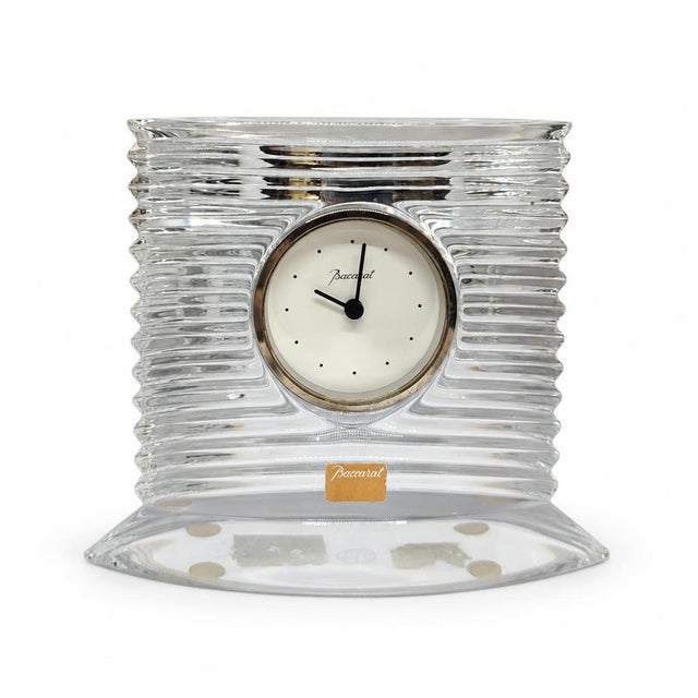 Large Lalande Table Clock from Baccarat For Sale - Image 9 of 9