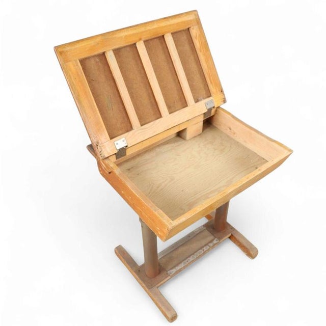 School Bench with Chair from Grythyttan, Early 20th Century, Set of 2 For Sale - Image 6 of 7