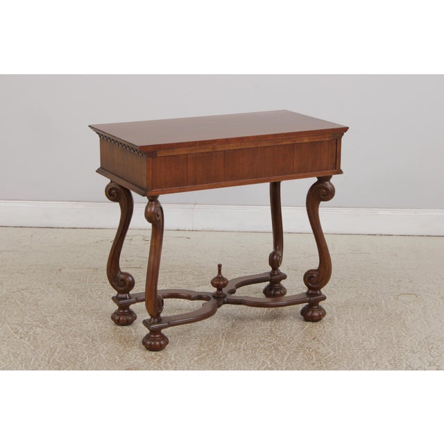 Hickory Chair Continental Mahogany Console Library Table For Sale - Image 15 of 16