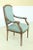 French French Louis XVI Green Upholstered Open Armchairs - a Pair For Sale - Image 3 of 13