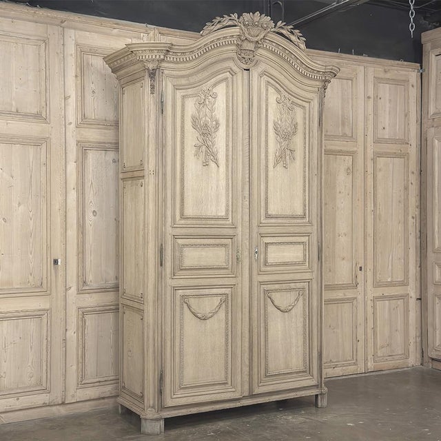 Grand 18th Century Oak Louis XVI Armoire From Namur For Sale - Image 4 of 18