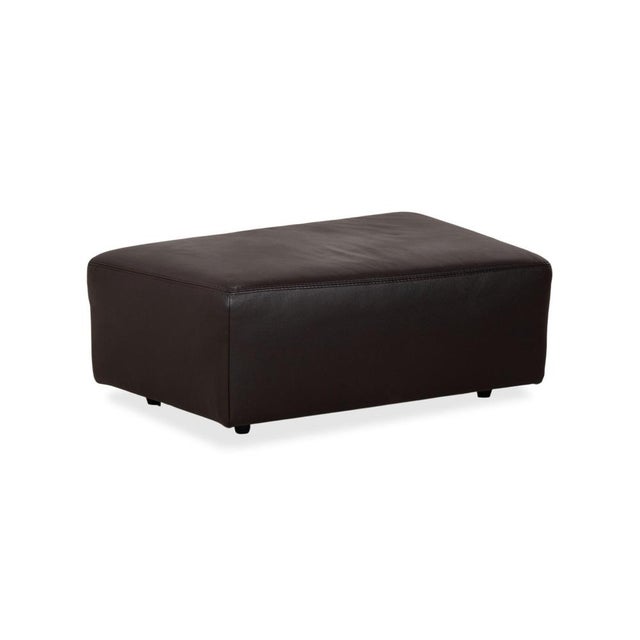 Animal Skin Quantum Leather Four-Seater Sofa with Ottoman from Ewald Schillig, Set of 3 For Sale - Image 7 of 18