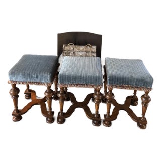 Three William & Mary Stools For Sale