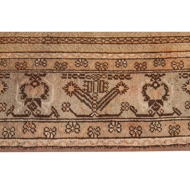 Tangerine Early 20th Century Antique Khotan Rug 7 X 11 For Sale - Image 8 of 13
