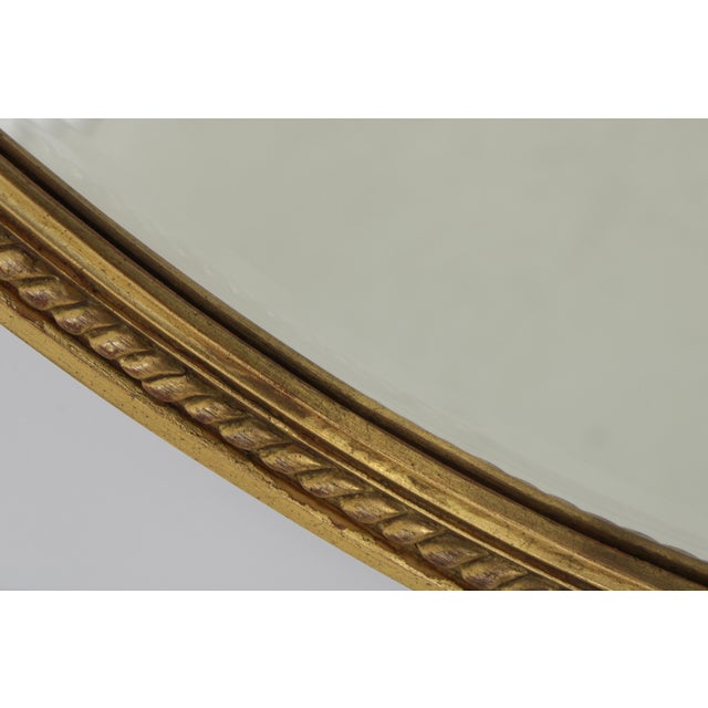 1990s Carvers Guild Oval Giltwood Wall Mirror For Sale - Image 5 of 13