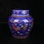 Chinoiserie Blue Ground Doucai Rooster Family Porcelain Ginger Jar, Chinoiserie Lidded Canister For Sale - Image 3 of 9