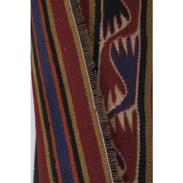 1960s Oversize Bohemian Striped Wool Kilim Rug 9' X 12'5'' For Sale - Image 11 of 12