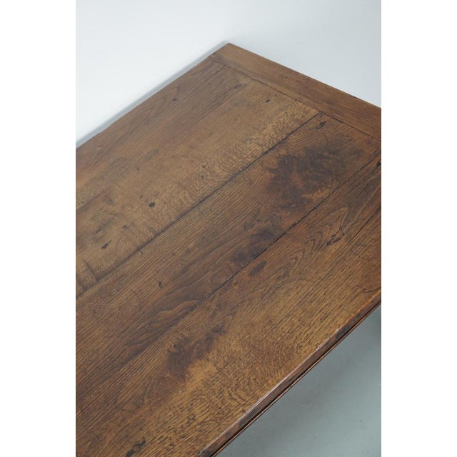 Antique French Farmhouse Dining Table in Oak For Sale - Image 12 of 18