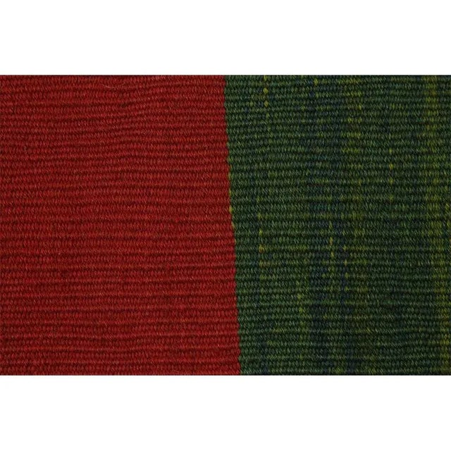 Handwoven Scandinavian Style Persian Kilim Area Rug 3’5″ X 4’3″ For Sale - Image 4 of 12